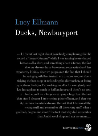 Lucy Ellmann: Ducks, Newburyport (2019, Galley Beggar Press)
