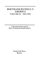 Barry Feinberg: Bertrand Russell's America, 1945-1970 (Paperback, South End Pr)