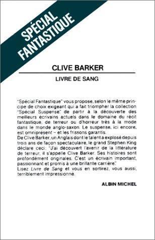 Clive Barker: Livre de sang (French language, 1987, Éditions Albin Michel)