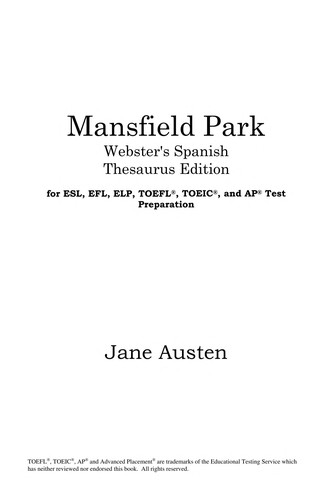 Jane Austen: Mansfield Park (2005, ICON Classics)