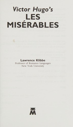 Lawrence H. Klibbe: Victor Hugo's Les misérables (1998, Barnes & Noble)