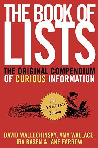 David Wallechinsky: The Book of Lists, The Canadian Edition: The Original Compendium of Curious Information (2005)