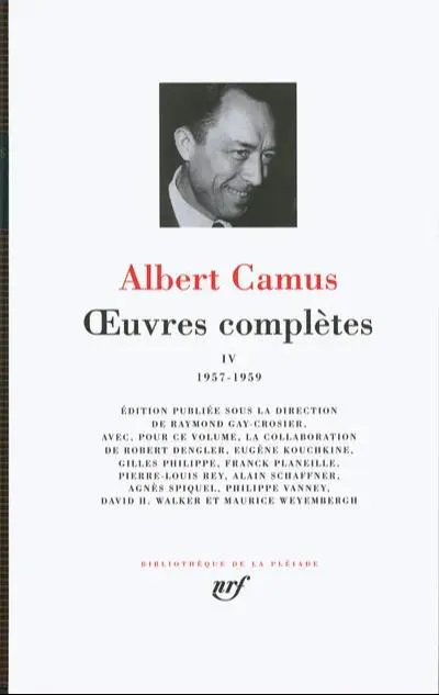 Albert Camus: Œuvres complètes (French language, 2008, Éditions Gallimard)