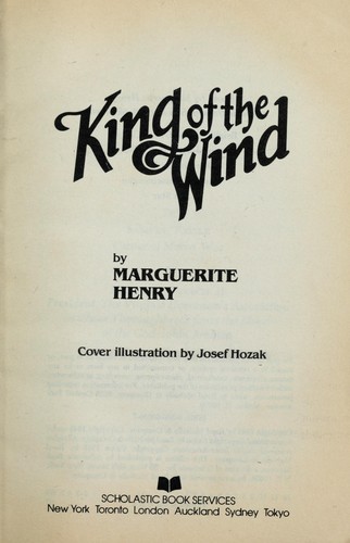 Marguerite Henry: King of the wind (1984, Scholastic)