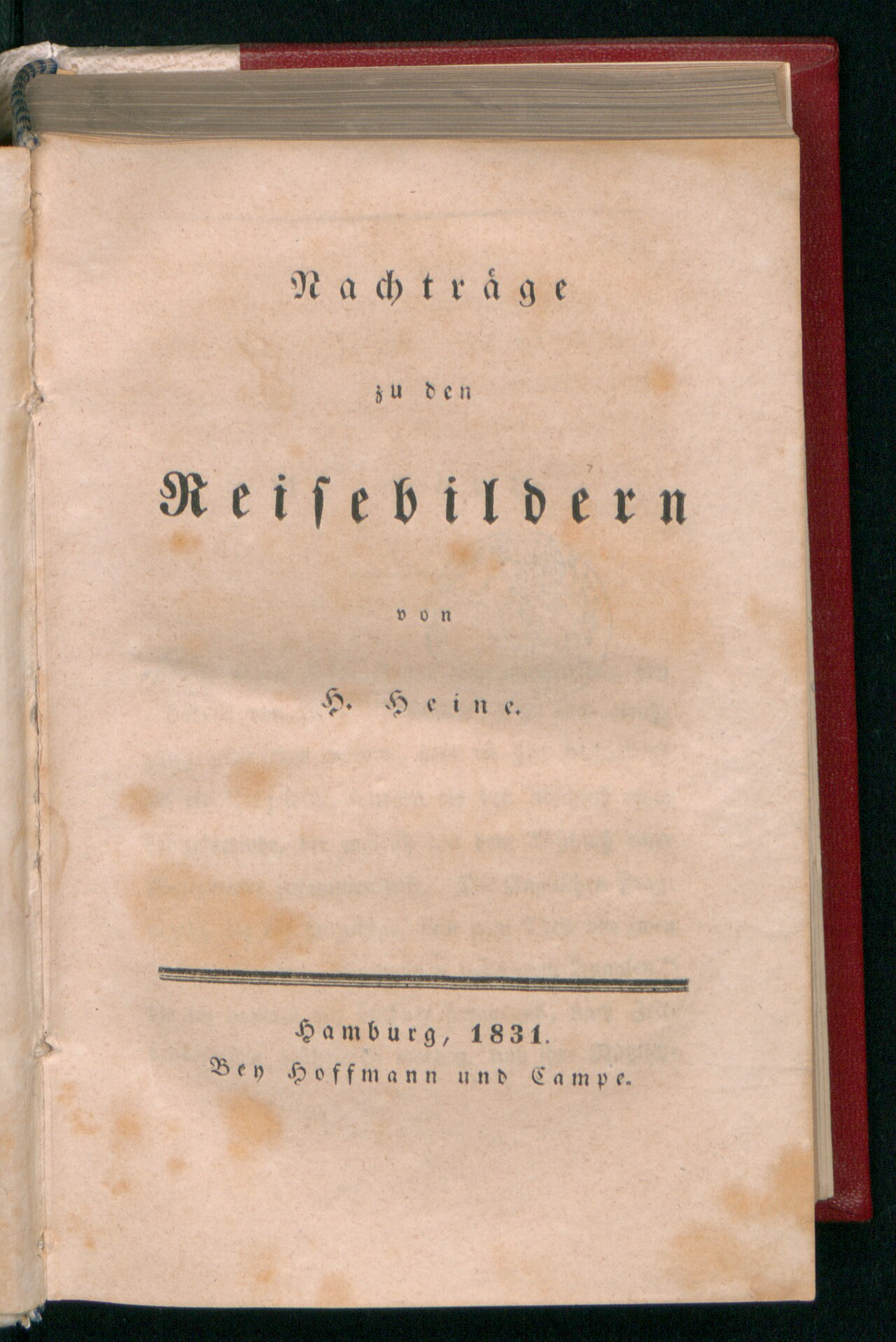 Heinrich Heine: Reisebilder (German language)
