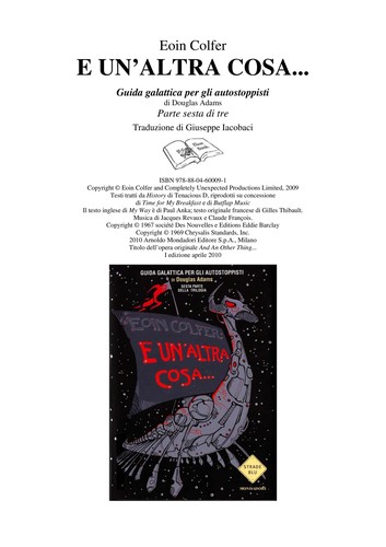 Eoin Colfer: E un'altra cosa _ (Italian language, 2010, Mondadori)