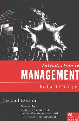 Richard Pettinger: Introduction to Management (Paperback, Trans-Atlantic Publications)