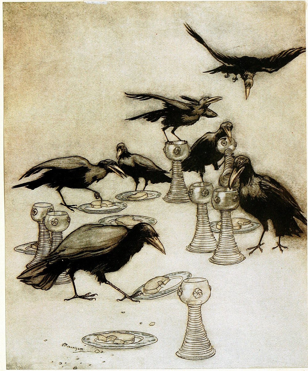 Brothers Grimm, Jacob Grimm, Wilhelm Grimm: The Seven Ravens (1909, Doubleday)