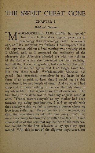 Marcel Proust: The sweet cheat gone (1948, Modern Library)