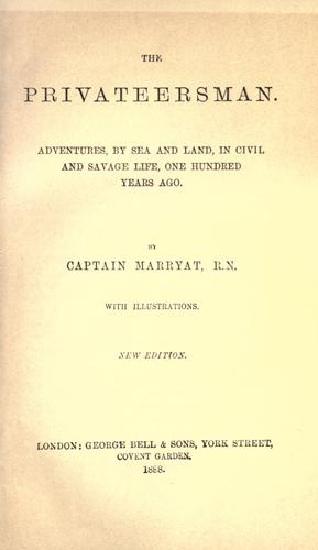 Frederick Marryat: The privateersman (1888, Bell)