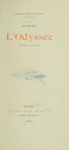 Homer: L'Odyssée (French language, 1897, Librairie L. Borel)