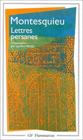 Montesquieu, John Davidson, Carlos Cantueso: Lettres persanes (French language, 1995, Groupe Flammarion)