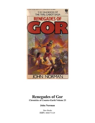 John Norman: Renegades of Gor (Paperback, 1986, DAW)