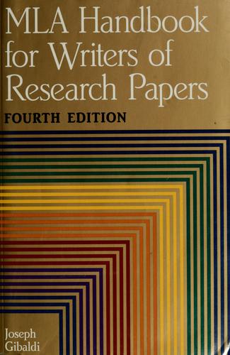 Joseph Gibaldi: MLA handbook for writers of research papers (1995, Modern Language Association of America)