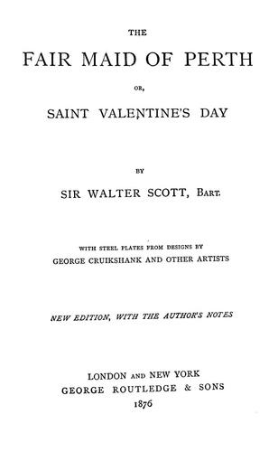 Sir Walter Scott: The fair maid of Perth (1876, G. Routledge)