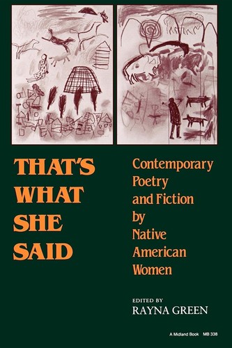 Rayna Green: That's What She Said (Hardcover, 1984, Indiana Univ Pr)