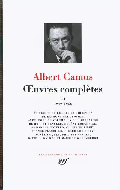 Albert Camus: Œuvres complètes (French language, 2008, Éditions Gallimard)