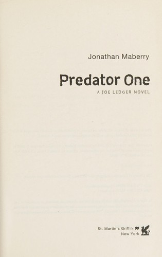 Jonathan Maberry: Predator one (2015)