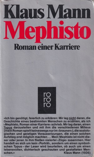 Klaus Mann, Klaus Mann: Mephisto (Paperback, German language, 1980, Rowohlt)