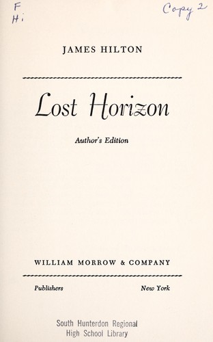 James Hilton: Lost horizon (1990, Reader's Digest Association)