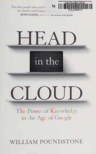 William Poundstone: Head in the Cloud (2016, Oneworld Publications)