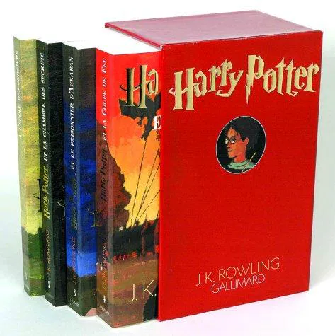 J.K. Rowling, Empty Author, Jim Dale, Empty Author: Harry Potter, coffret 4 volumes (French language, 2000, Gallimard Jeunesse)
