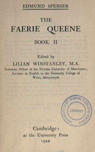 Edmund Spenser: The faerie queene (1915, University Press)