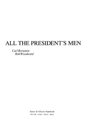 Carl Bernstein, Bob Woodward: All the President's Men (2012)