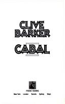 Clive Barker: Cabal (Paperback, Pocket)