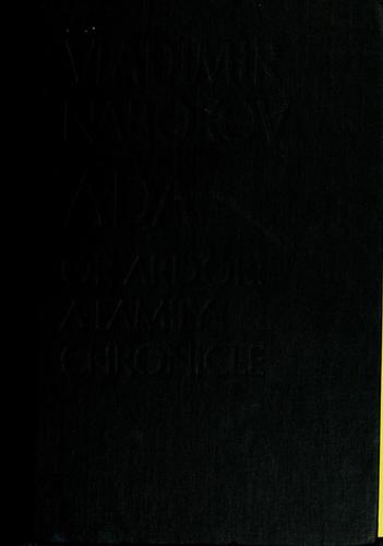 Vladimir Nabokov: Ada (Hardcover, 1969, McGraw-Hill)