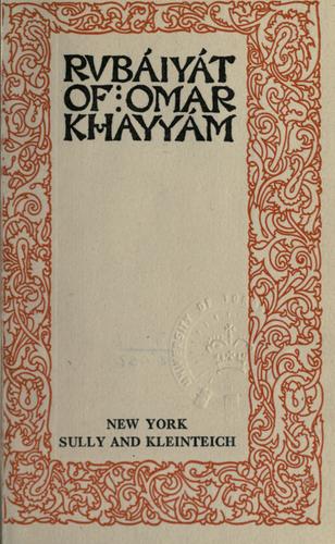 Omar Khayyam: Rubáiyát of Omar Khayyám (Sully and Kleinteich)