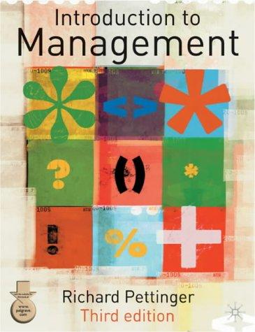 Richard Pettinger: Introduction to Management (Paperback, Palgrave Macmillan)