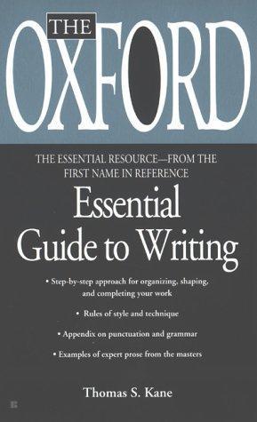The Oxford essential guide to writing (2000)