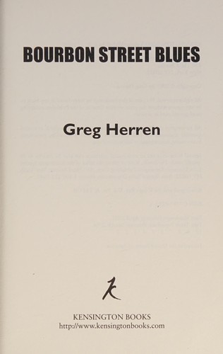 Greg Herren: Bourbon Street blues (2004, Kensington)