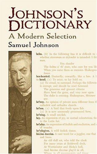 Samuel Johnson: Johnson's dictionary (2005, Dover Publications)