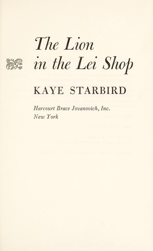 Kaye Starbird: The lion in the lei shop