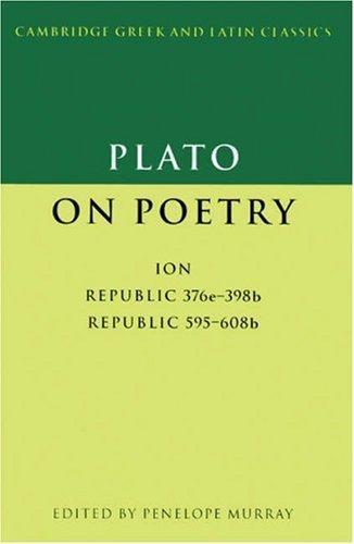 Plato: Plato on poetry (1996)