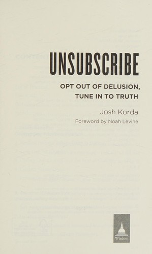 Josh Korda: Unsubscribe (2017, Wisdom Publications)