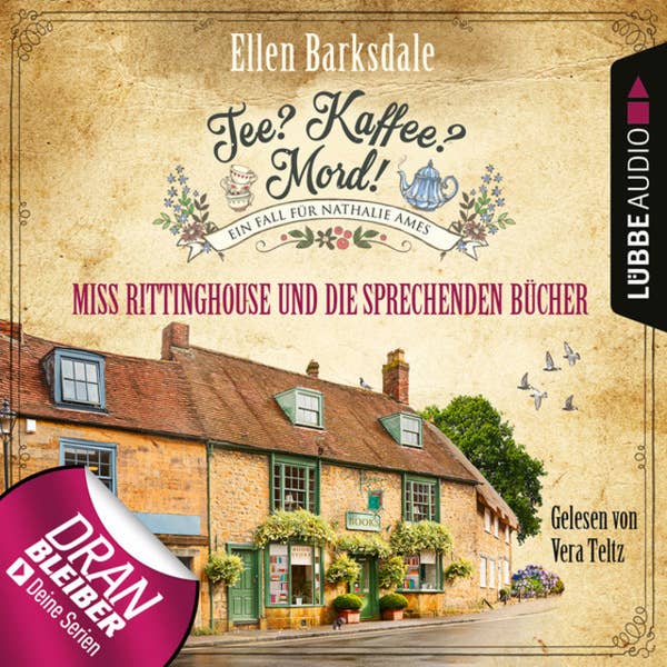 Ellen Barksdale, Vera Teltz (Sprecherin): Tee? Kaffee? Mord!: Miss Rittinghouse und die sprechenden Bücher (AudiobookFormat, German language, 2020, Lübbe Audio)