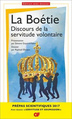 Étienne de La Boétie: Discours de la servitude volontaire (French language, 2016, Flammarion)