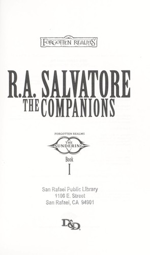 R. A. Salvatore: The companions (2013, Wizards of the Coast)