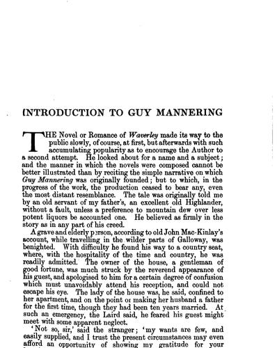 Sir Walter Scott: Guy Mannering (1912, Current LiteraturePublishing Co.)