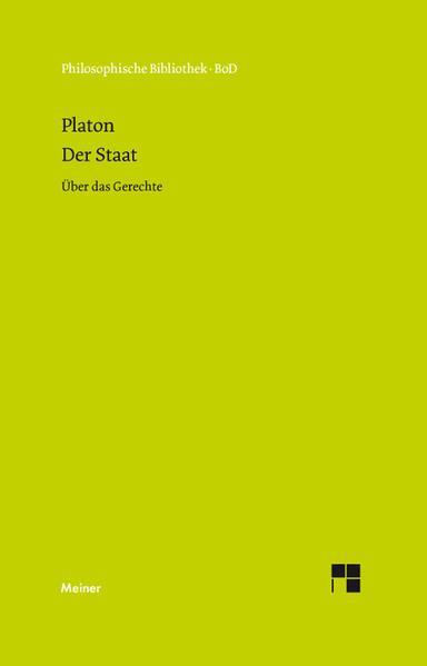 Platone: Der Staat (German language, 1989)