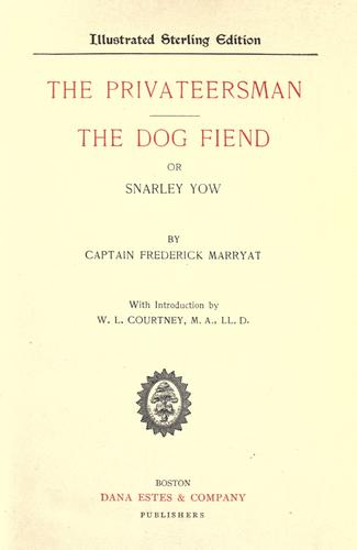 Frederick Marryat: The privateersman (1898, D. Estes)