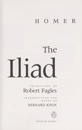 Homer: The Iliad (1998, Penguin Books)