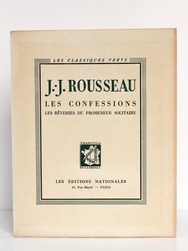 Jean-Jacques Rousseau: Les confessions - Les rêveries du promeneur solitaire (French language, Les classiques verts)