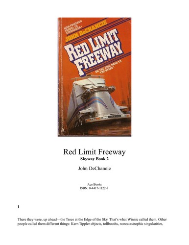 John DeChancie: Red Limit Freeway (Ace Books)