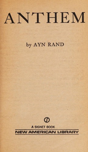 Ayn Rand: Anthem (Signet) (Signet)