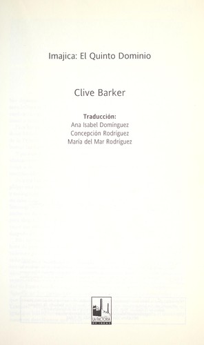 Clive Barker: Imajica (Paperback, Spanish language, La Factoría de Ideas)