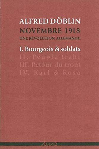 Alfred Doblin: Bourgeois et soldats (Paperback, AGONE)